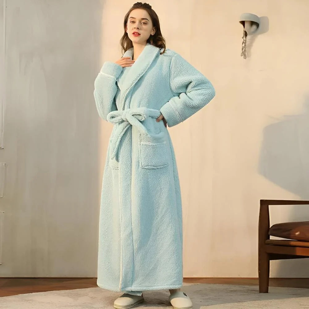 Bathrobe | Coral Fleece Shawl Collar & Pockets