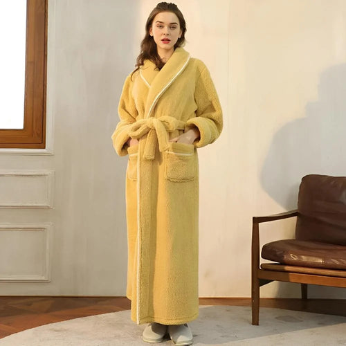 Bathrobe | Coral Fleece Shawl Collar & Pockets