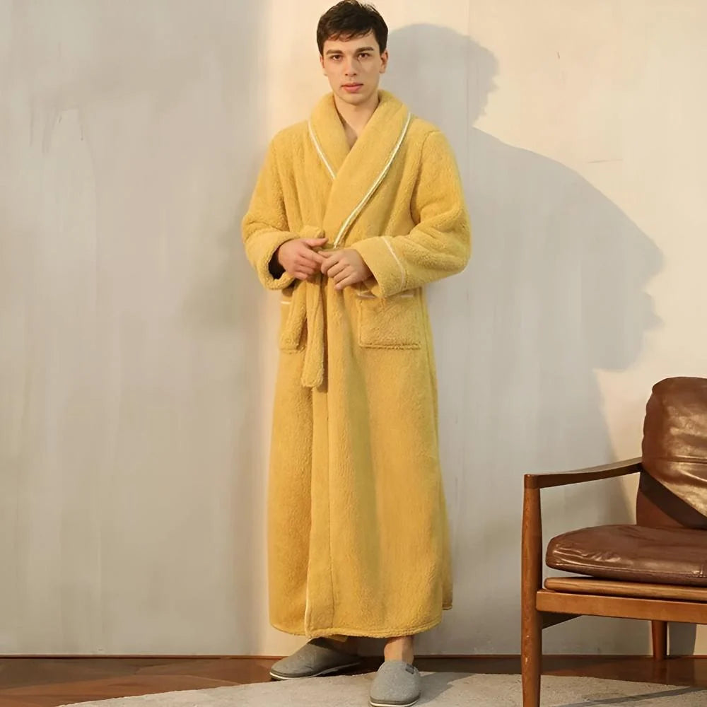 Bathrobe | Coral Fleece Shawl Collar & Pockets