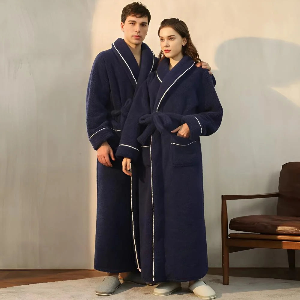 Bathrobe | Coral Fleece Shawl Collar & Pockets