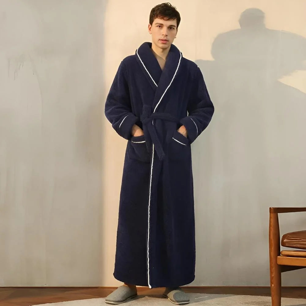 Bathrobe | Coral Fleece Shawl Collar & Pockets