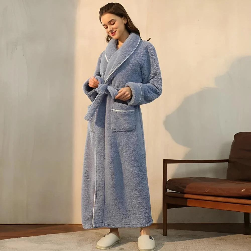 Bathrobe | Coral Fleece Shawl Collar & Pockets