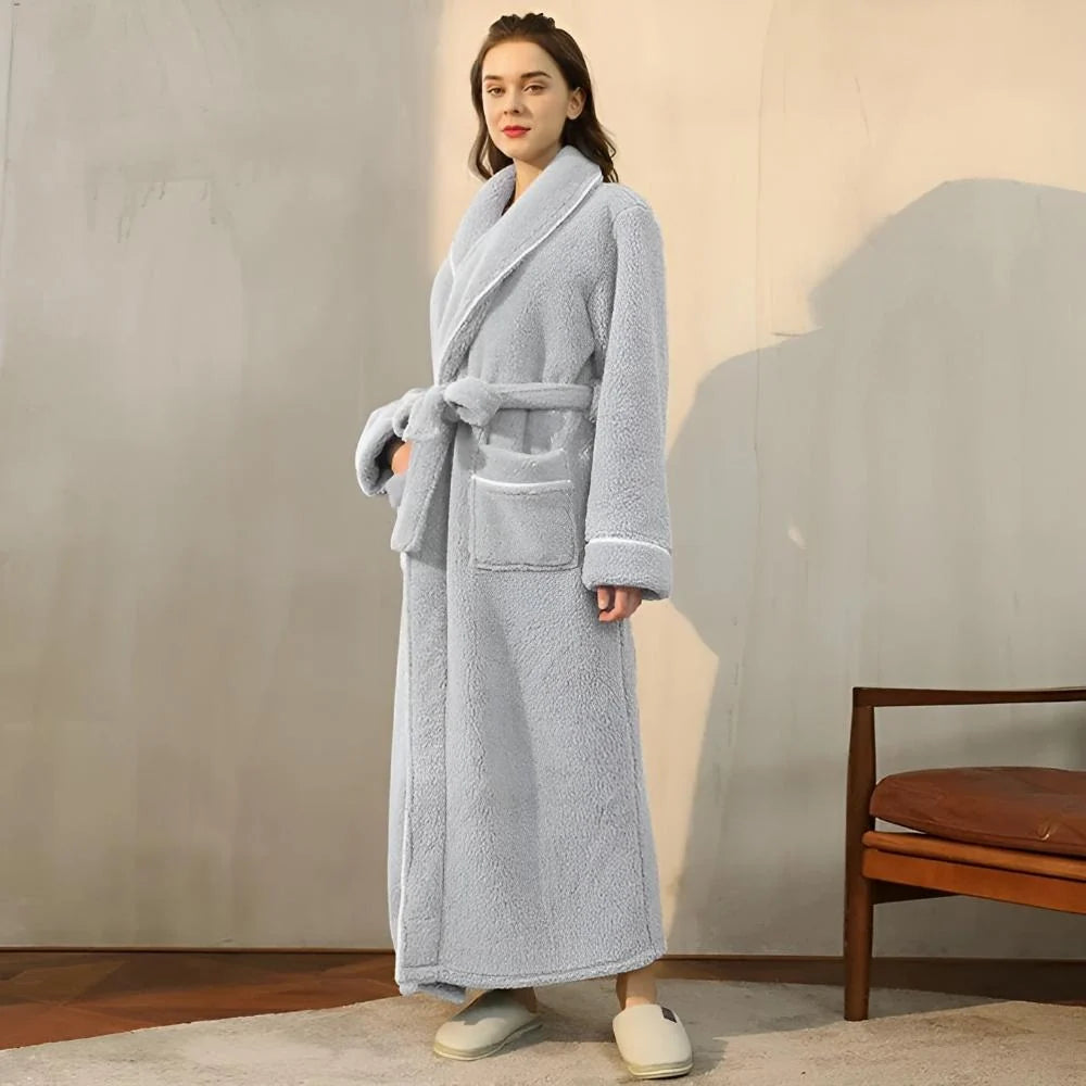 Bathrobe | Coral Fleece Shawl Collar & Pockets
