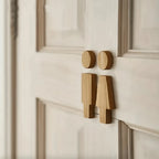 Bathroom Door Sign | Solid Wood Male & Female Pictograms