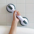 Bathroom Grab Bar | Suction-Mount Locking & Non-Slip Grip