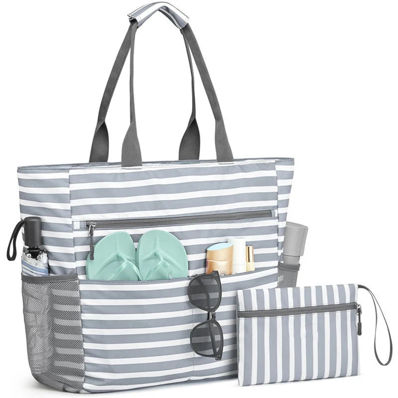 Beach Bag | Waterproof Polyester & Foldable | 13 Pockets