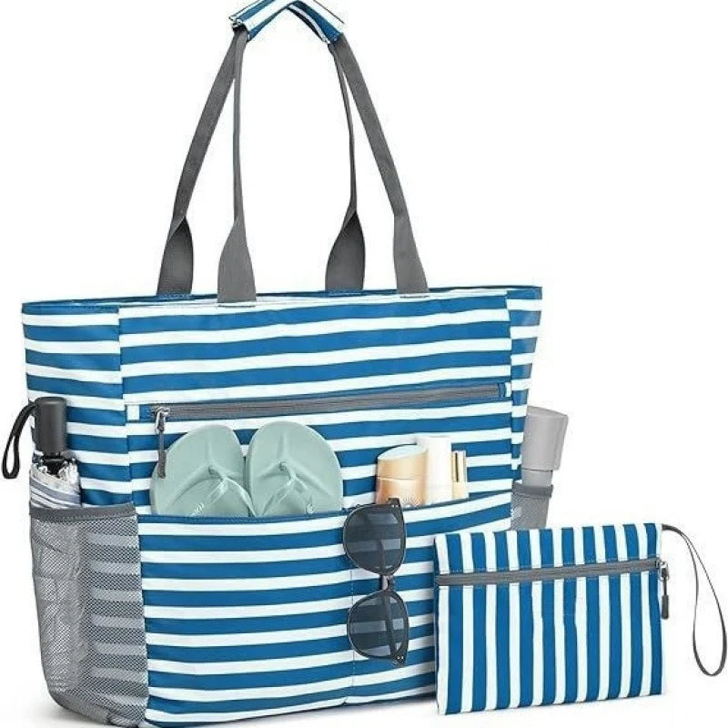 Beach Bag | Waterproof Polyester & Foldable | 13 Pockets