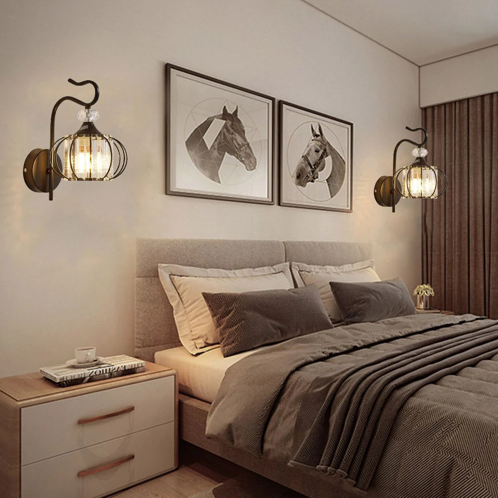 Bedside Lamp | Artistic Iron & Warm Ambient Light | 28 x 16 cm