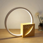Bedside Table Lamp | Wake-Up Light & Alarm USB Charging