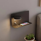 Bedside Wall Light | Integrated Shelf & USB Charging