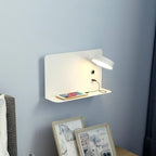 Bedside Wall Light | Integrated Shelf & USB Charging