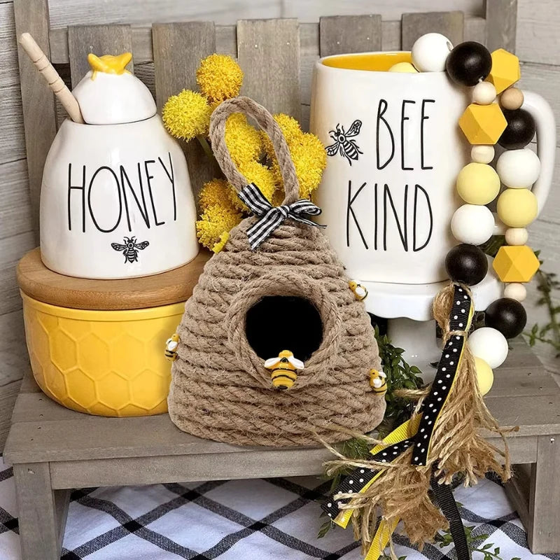 Beehive Decoration | Hanging & Mountable | Khaki