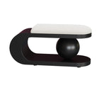Bench | Art Deco Sherpa Seat & Stainless Steel Frame | Pre-Assembled