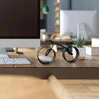 Bicycle Sculpture | Minimalist Metal Desk & Shelf Accent