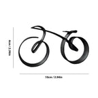 Bicycle Sculpture | Minimalist Metal Desk & Shelf Accent