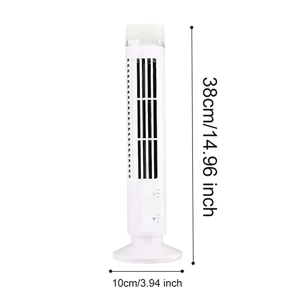 Bladeless Tower Fan | USB-Powered & Child-Safe