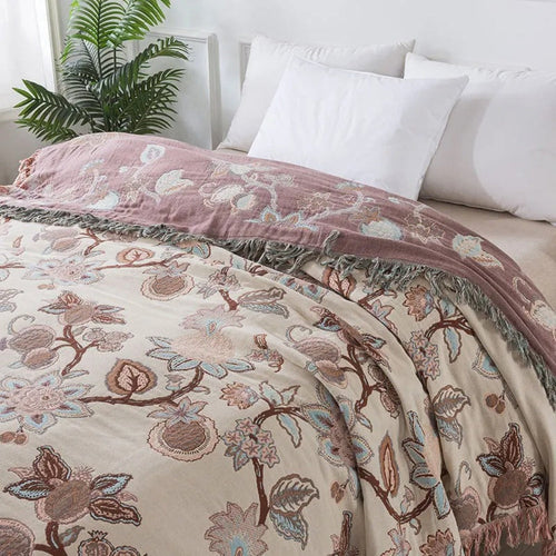 Blanket with Tassel Trim