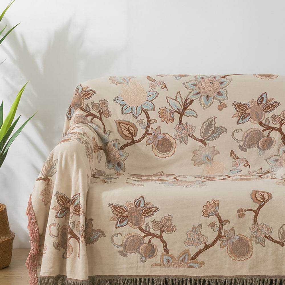 Blanket with Tassel Trim
