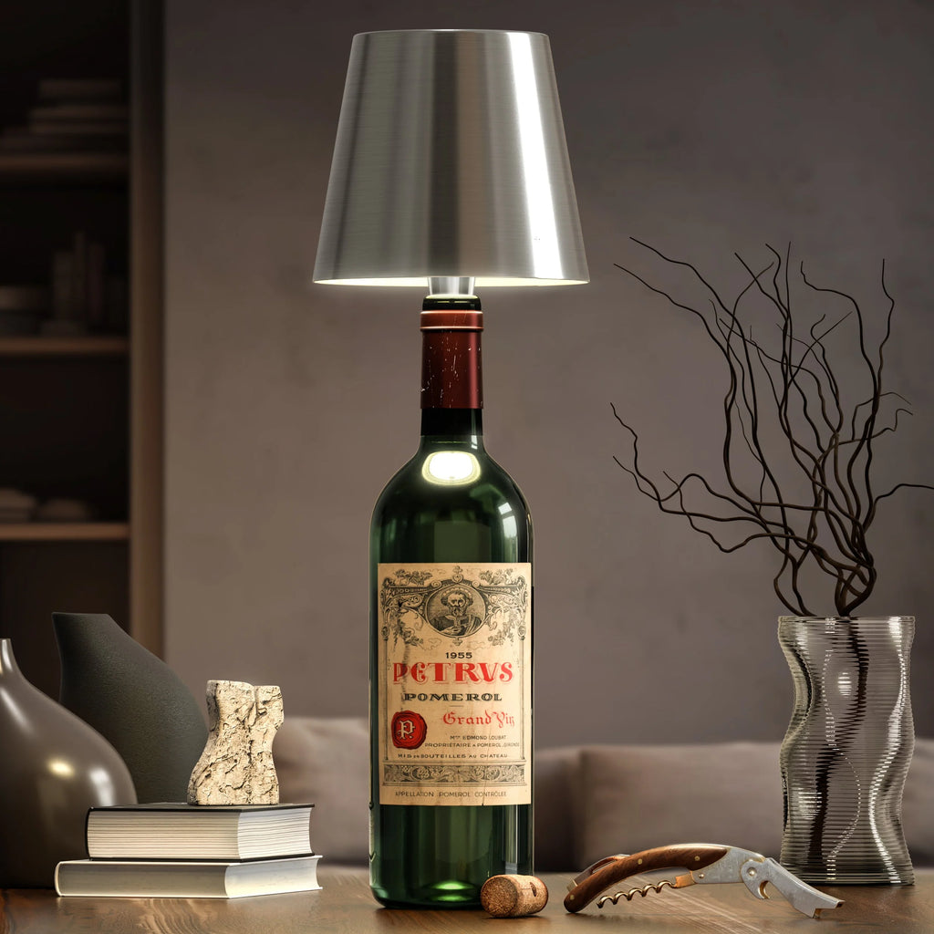 Bottle Lamp | Wireless & Rechargeable USB-C Warm 3000K | Universal Fit