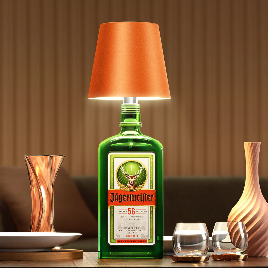 Bottle Lamp | Wireless & Rechargeable USB-C Warm 3000K | Universal Fit