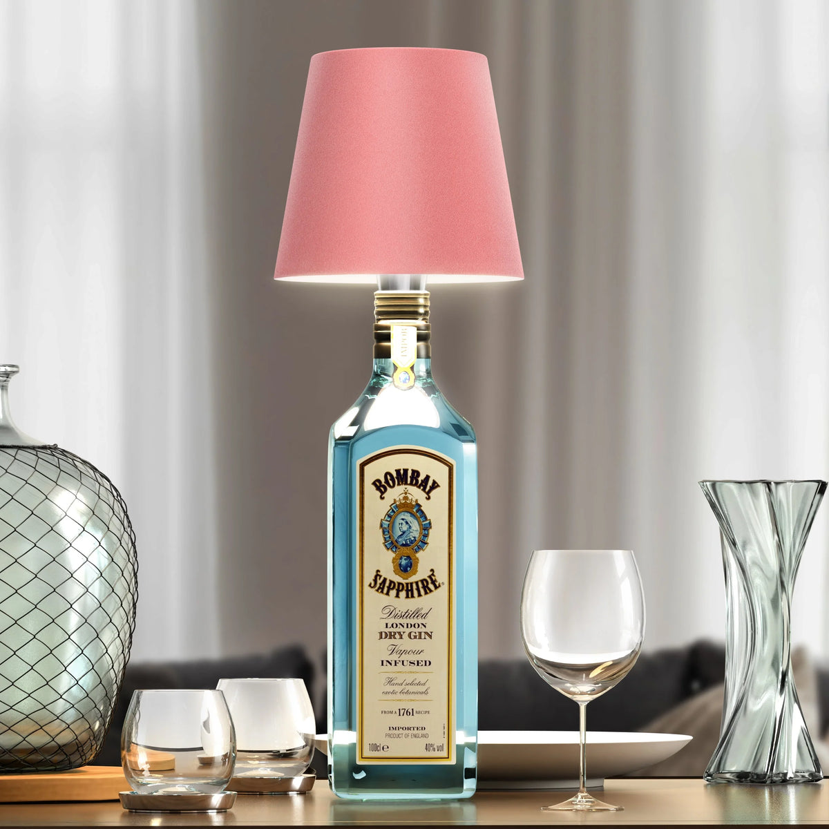 Bottle Lamp | Wireless & Rechargeable USB-C Warm 3000K | Universal Fit
