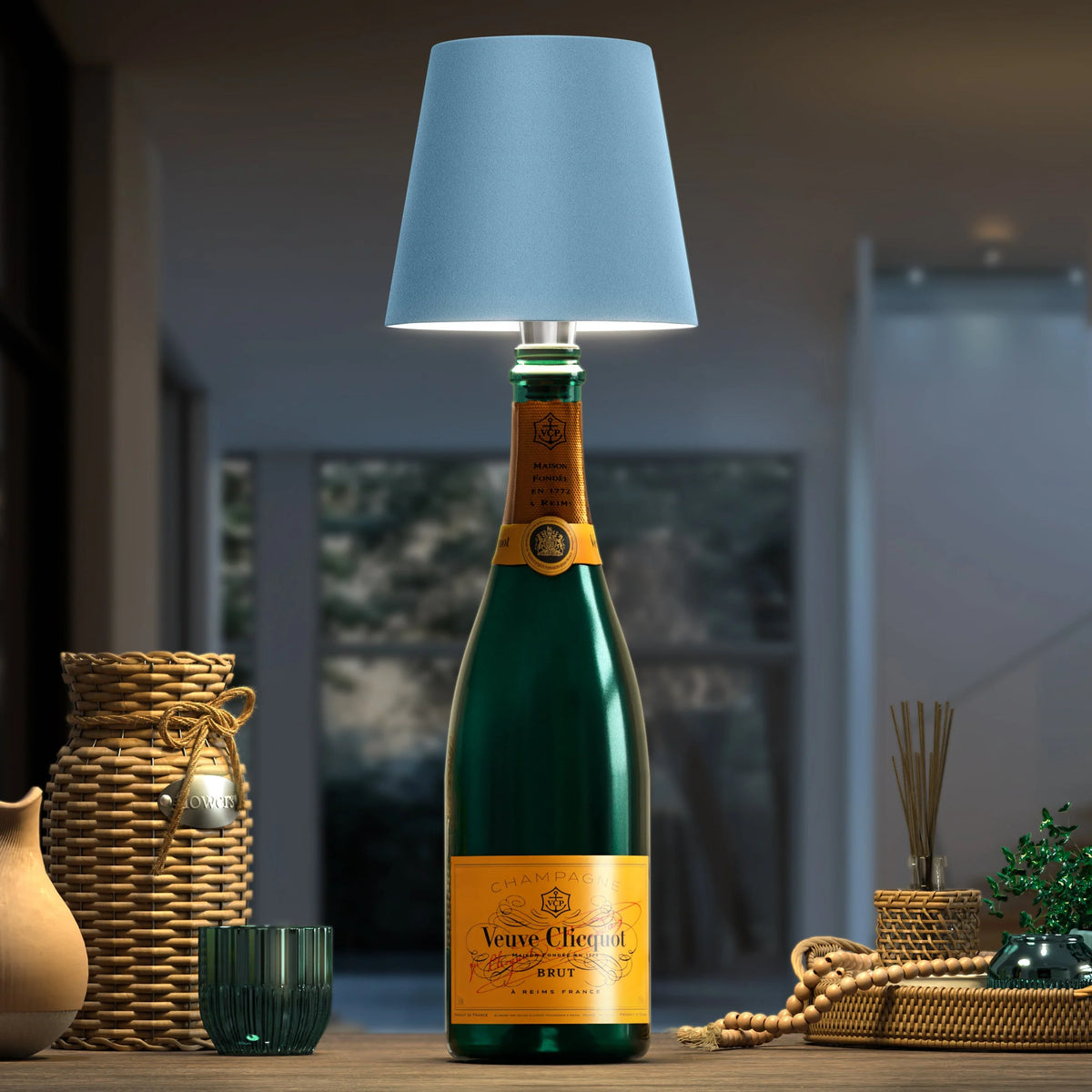 Bottle Lamp | Wireless & Rechargeable USB-C Warm 3000K | Universal Fit