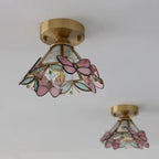 Butterfly Ceiling Light | Stained Glass & Brass | Ideal For Nursery