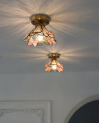 Butterfly Ceiling Light | Stained Glass & Brass | Ideal For Nursery