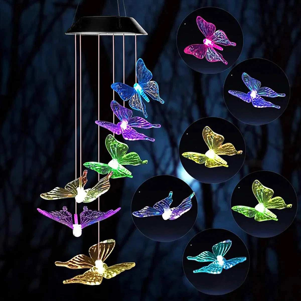 Butterfly Lamp | Solar-Powered LED & Weather-Resistant