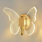 Butterfly Wall Light | LED Acrylic & Metal | 18 x 20 cm