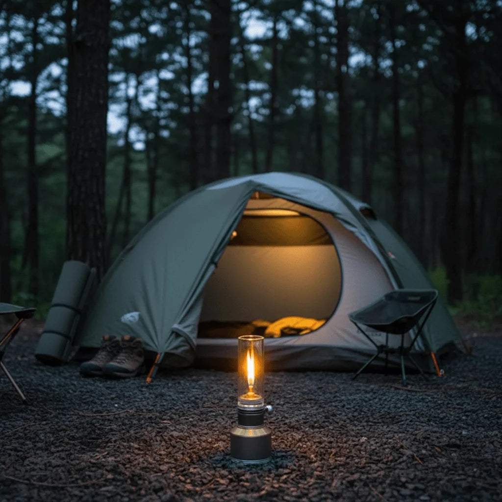 Camping Lamp | Butane-Powered & Stepless Adjustable Flame