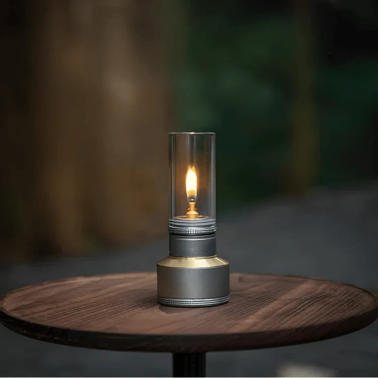 Camping Lamp | Butane-Powered & Stepless Adjustable Flame