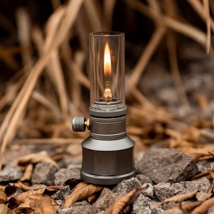 Camping Lamp | Butane-Powered & Stepless Adjustable Flame