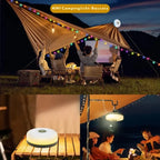 Camping Lantern | 4-in-1 USB-Rechargeable & RGB String Lights | IPX4