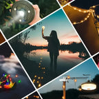 Camping Lantern | 4-in-1 USB-Rechargeable & RGB String Lights | IPX4