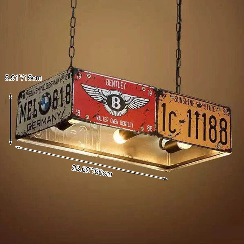 Candelabra Ceiling Light | Industrial Metal & Adjustable Chain | 3-5 Light Options