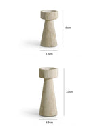 Candle Holder | Handcrafted Travertine & Unique Veining
