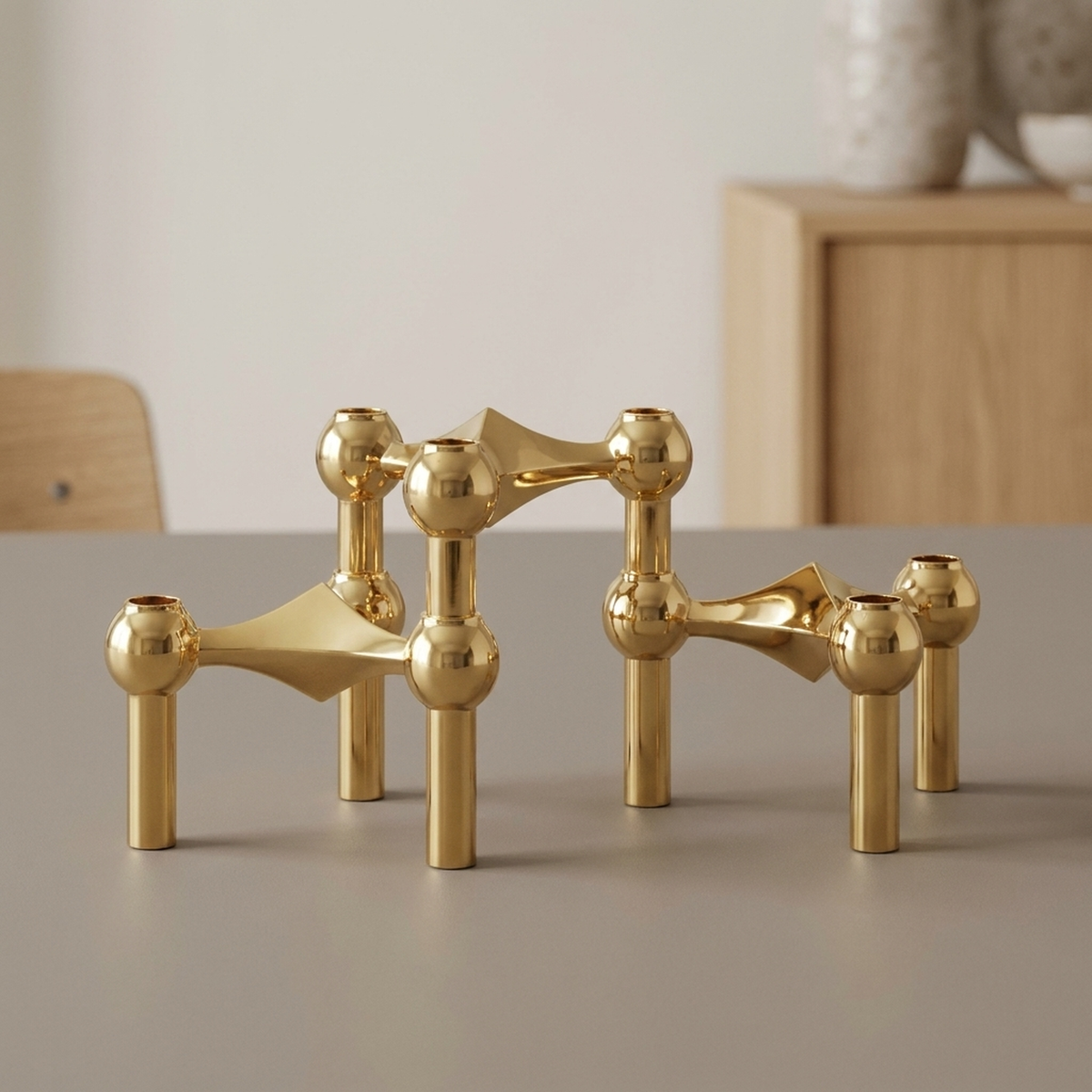 Candle Holder | Molecular-Inspired Sculptural Design