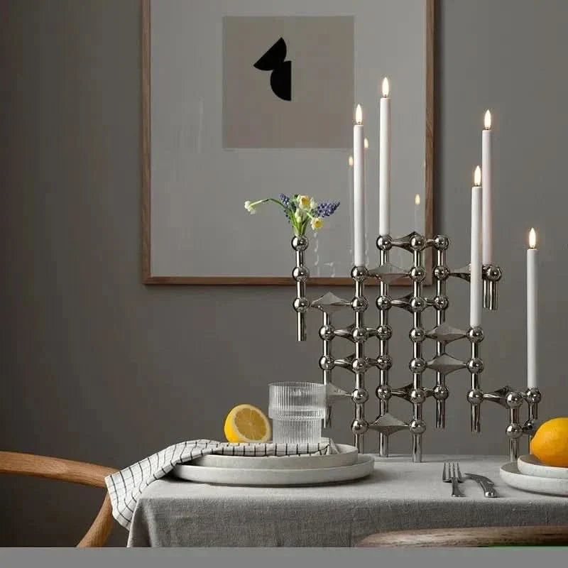 Candle Holder | Molecular-Inspired Sculptural Design