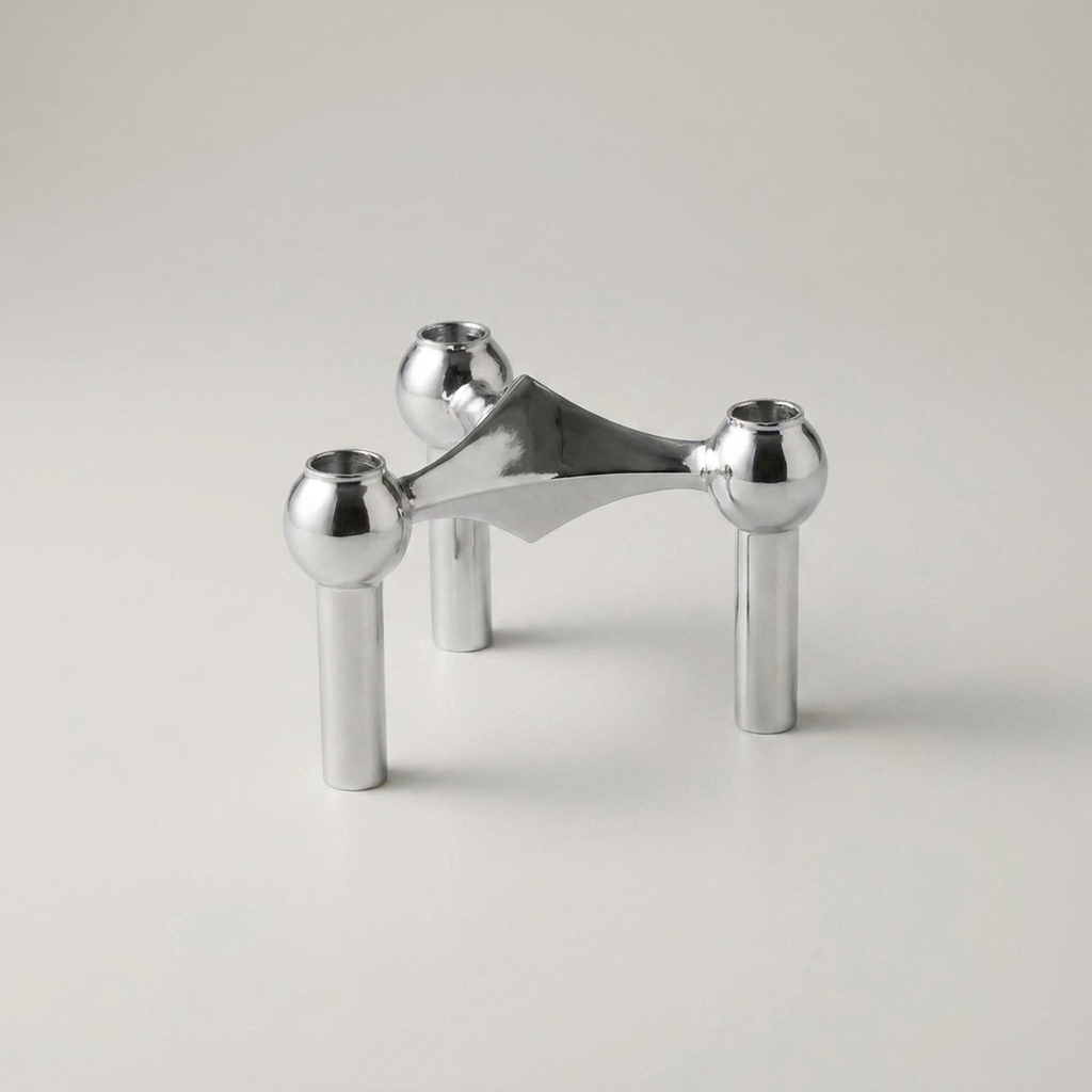 Candle Holder | Molecular-Inspired Sculptural Design