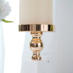 Candle Holder | Pyramid Marble & Gold Accent