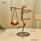 Candle Holder | Woman-Shaped Sculptural Iron