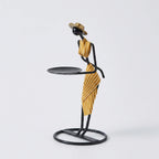 Candle Holder | Woman-Shaped Sculptural Iron