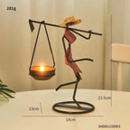 Candle Holder | Woman-Shaped Sculptural Iron