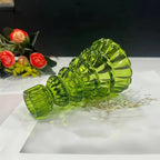 Candle Holders | Glass Christmas Tree | Set of 3