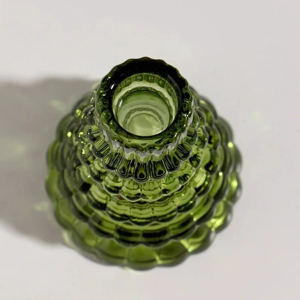 Candle Holders | Glass Christmas Tree | Set of 3