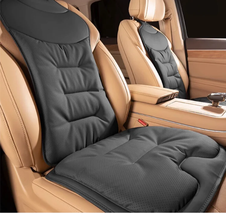 Car Seat Cushion | Ergonomic Contoured Lumbar Support & Foam Core | Detachable Washable Cover