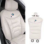 Car Seat Cushion | Ergonomic Contoured Lumbar Support & Foam Core | Detachable Washable Cover