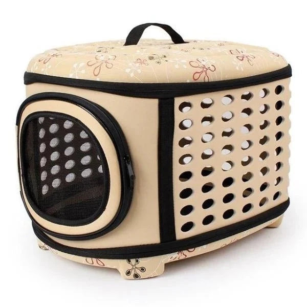 Cat Carrier | Foldable Hard-Top & Mesh Door With Padded Mat | For Large Cats