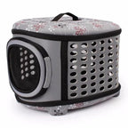 Cat Carrier | Foldable Hard-Top & Mesh Door With Padded Mat | For Large Cats